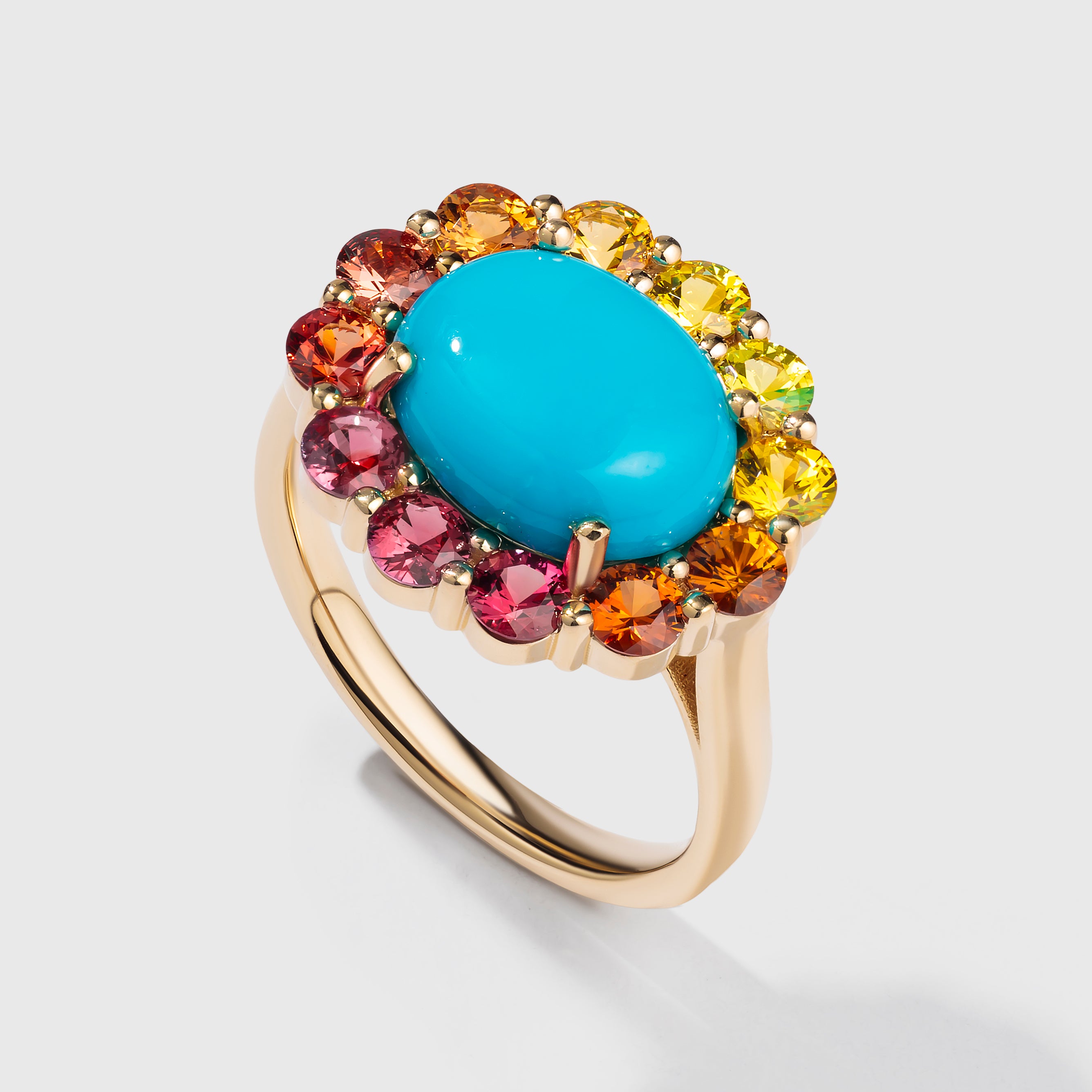 Turquoise Sunset Ring
