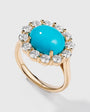 Turquoise Diamond Ring
