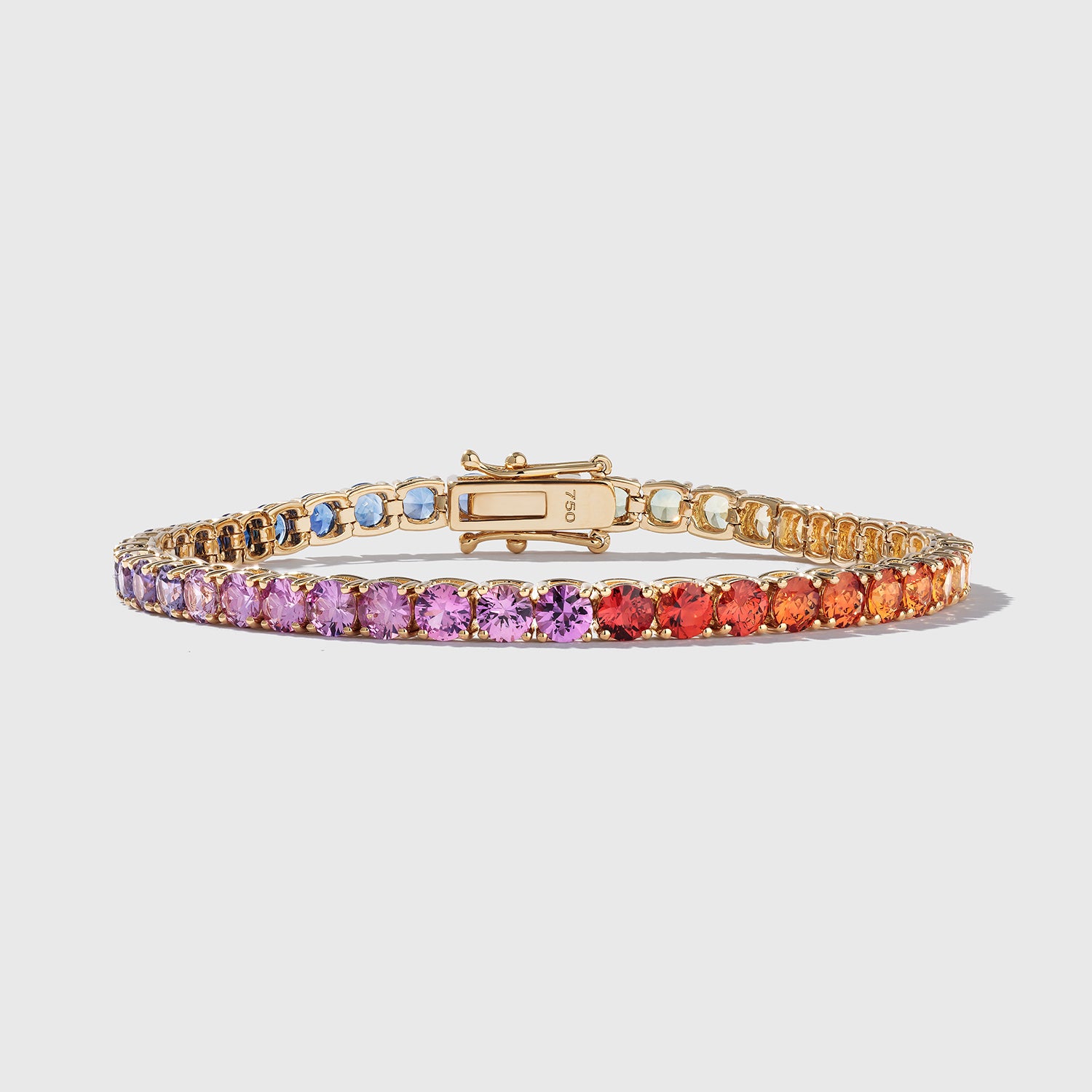 3.5 mm Round Sapphire Bracelet