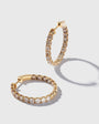 Desert Diamond Ombré Hoop Earrings