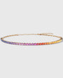 4x3 mm Oval Rainbow Sapphire Choker