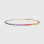 4x3 mm Oval Rainbow Sapphire Choker