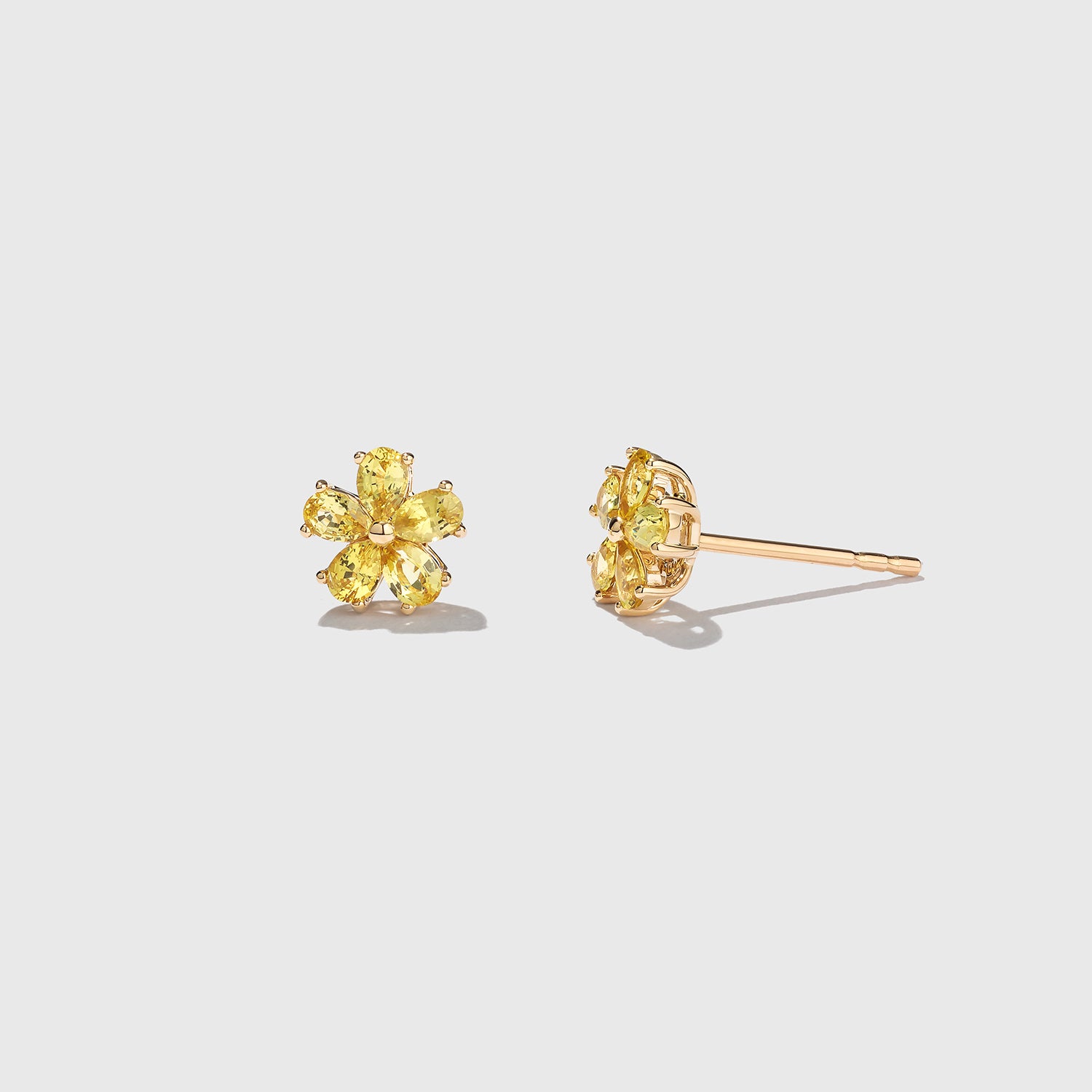 Yellow Garden Party Stud Earrings