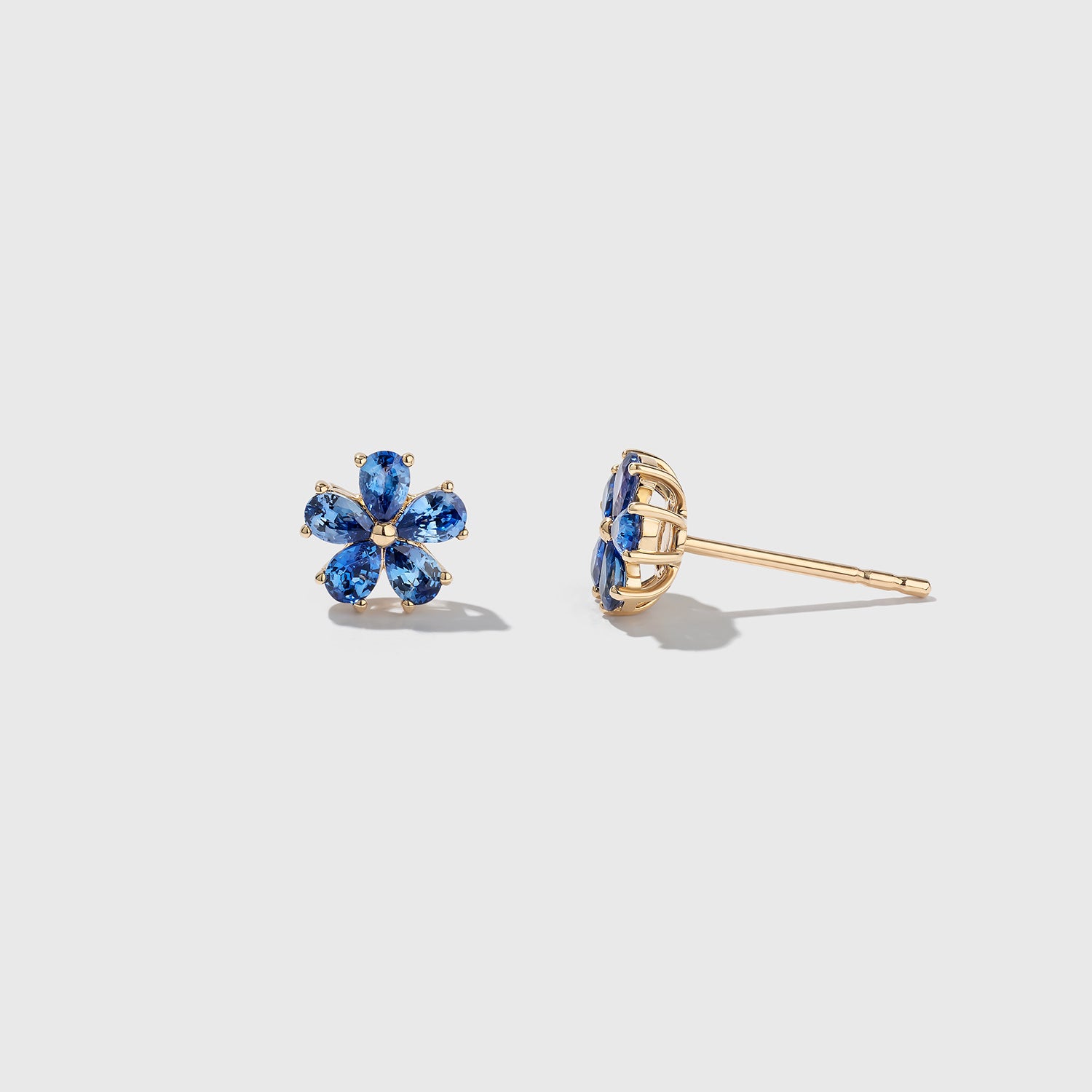 Blue Garden Party Stud Earrings
