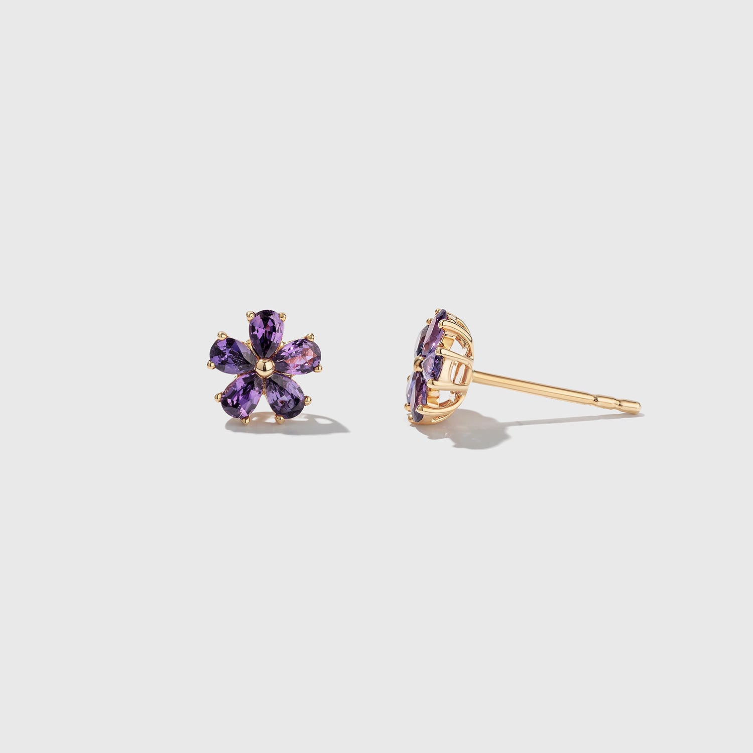 Purple Garden Party Stud Earrings