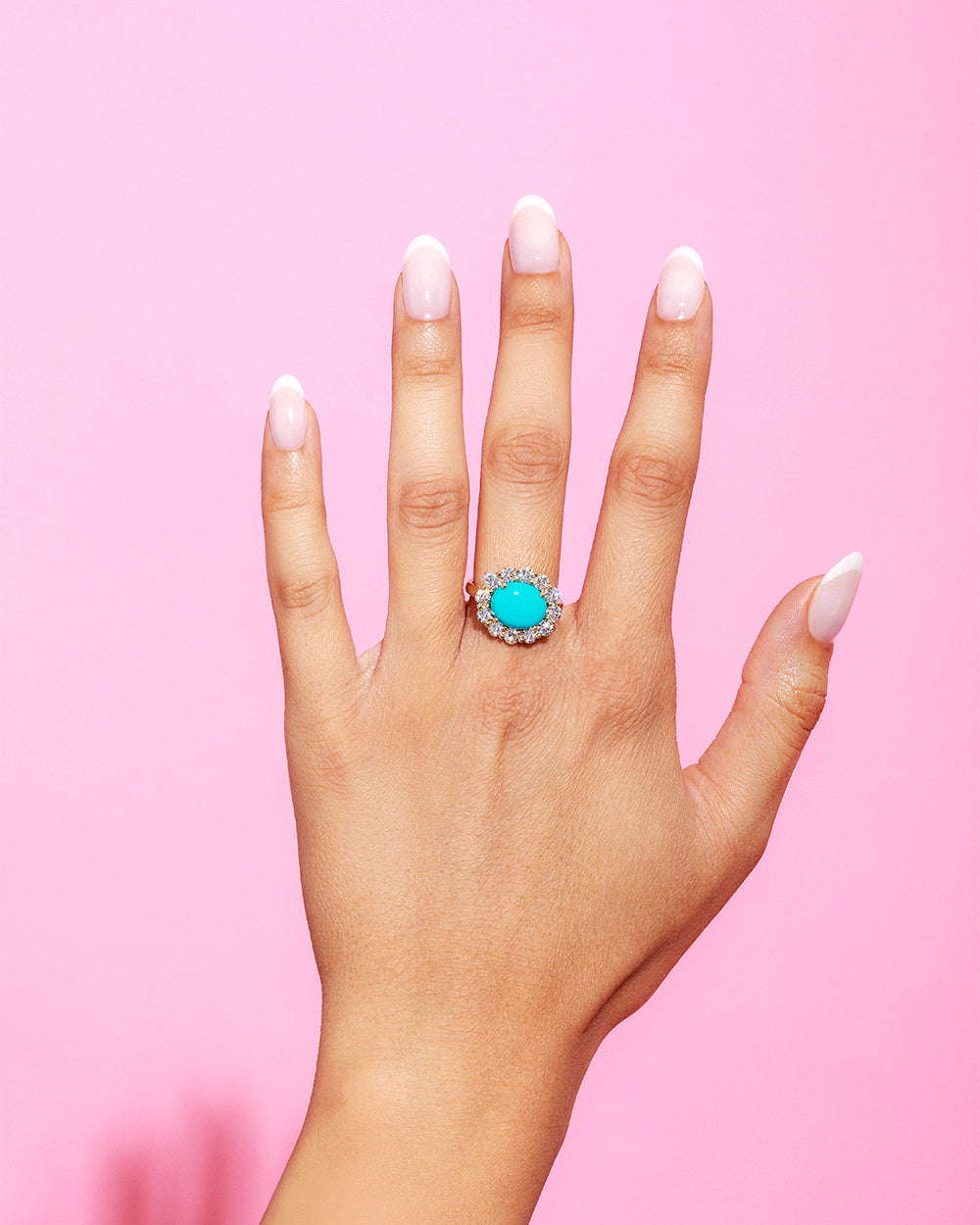 Turquoise Diamond Ring