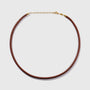 Brown Leather Cord Necklace