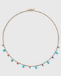 Turquoise Rainbow Confetti Necklace