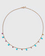 Turquoise Sunset Confetti Necklace