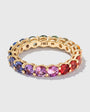 3.5mm Round Rainbow Sapphire Eternity Band (Full)