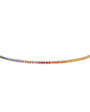 2.75 mm Round Rainbow Sapphire Bracelet