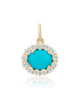 Turquoise & Diamond Charm