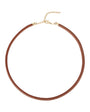 Brown Leather Cord Necklace