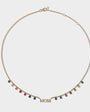 Rainbow Sapphire Mom Necklace