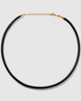 Black Leather Cord Necklace