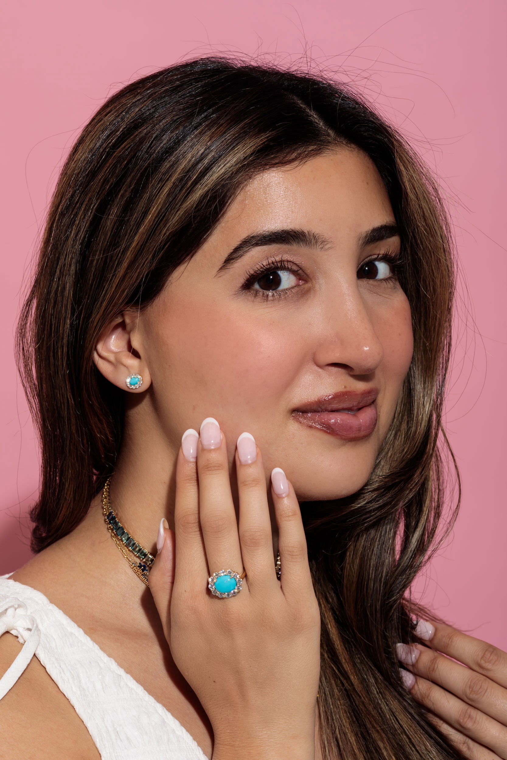 Turquoise Diamond Ring