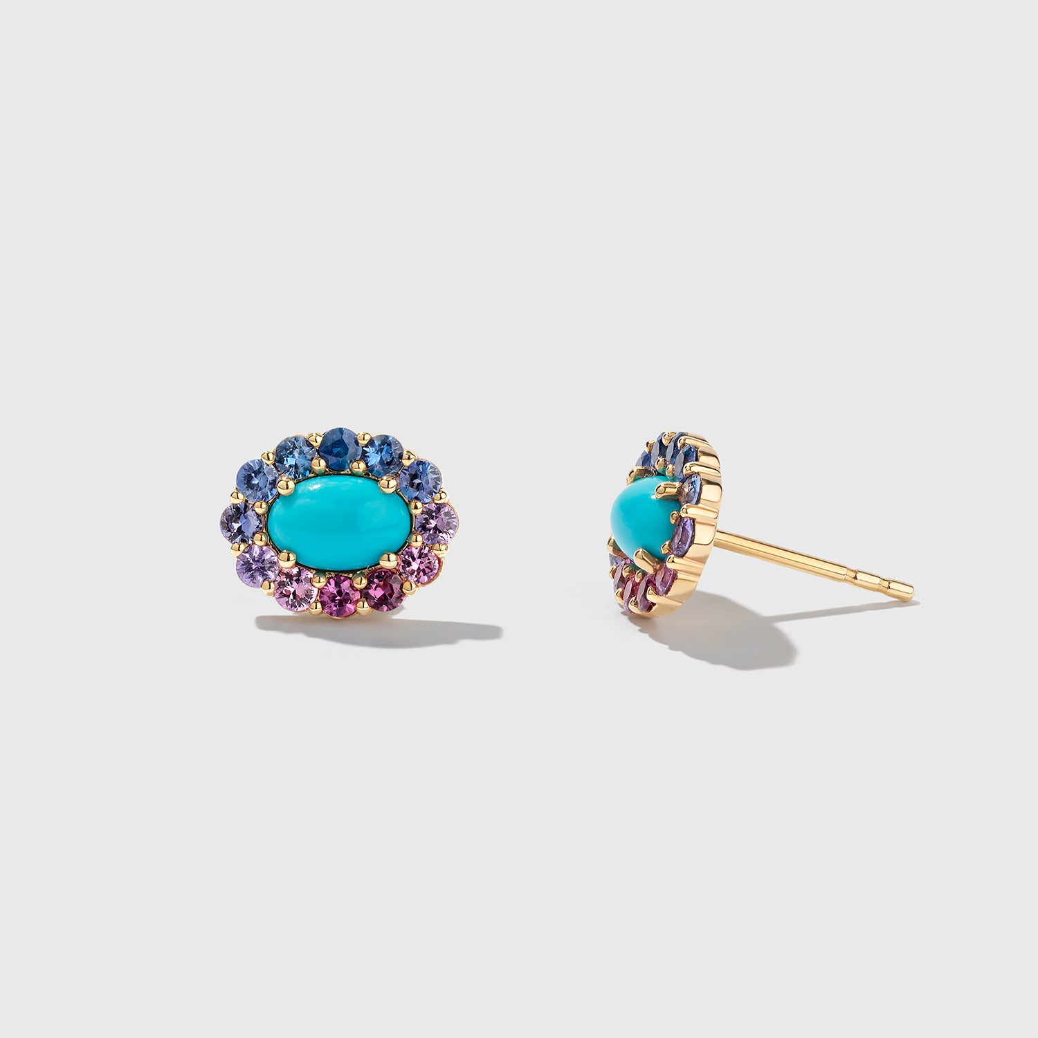 Turquoise Twilight Stud Earrings