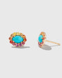 Turquoise Sunset Stud Earrings