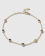 Rainbow Bezel Sapphires by the Yard Bracelet