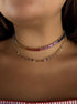Rainbow Sapphire Mom Necklace