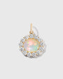 Turquoise & Diamond Charm/Pendant